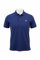 GUESS POLO SHIRT MINIMAL NAVY MEN PRE OWNED M