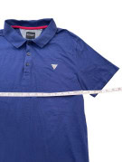 GUESS POLO SHIRT MINIMAL NAVY MEN PRE OWNED M