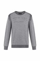 Y2K GUESS SWEATER GRAPHIC MINT GREY MEN PRE OWNED XL
