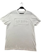 GUESS T SHIRT MINIMAL GRIGIO CHIARO UOMO PRE OWNED L