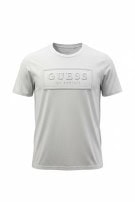 GUESS T SHIRT MINIMAL GRIGIO CHIARO UOMO PRE OWNED L
