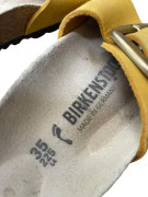 Women’s Birkenstock Madrid Yellow Leather Sandals Size 35