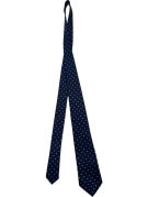 GUTTERIDGE CRAVATTA CLASSICA POIS NAVY UOMO PRE OWNED