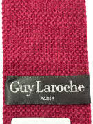 GUY LAROCHE SCARF MINIMAL BURGUNDY UNISEX PRE OWNED