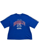H&M T-SHIRT BROOKLYN 19 NEW YORK OVERSIZE BLU UNISEX L