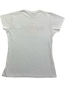 HARD ROCK CAFE BARCELLONA T-SHIRT LOGO VINTAGE BIANCA DA DONNA SMALL