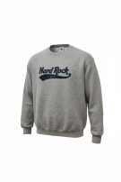 HARD ROCK CAFE CREWNECK EMBROIDERED GREY UNISEX PRE OWNED L