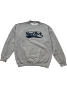 HARD ROCK CAFE CREWNECK EMBROIDERED GREY UNISEX PRE OWNED L