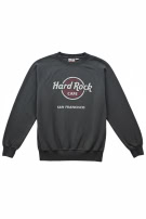 HARD ROCK CAFE CREWNECK GRAPHIC CHARCOAL UNISEX PRE OWNED S