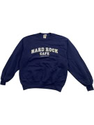 HARD ROCK CAFE CREWNECK VINTAGE NAVY UNISEX PRE OWNED M