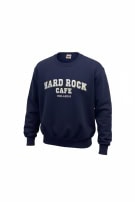HARD ROCK CAFE CREWNECK VINTAGE NAVY UNISEX PRE OWNED M