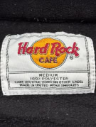 HARD ROCK CAFE FLEECE JACKET MINIMAL BLACK UNISEX PRE OWNED M