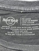 HARD ROCK CAFE GRAPHIC T SHIRT FADED BLACK MENS PRE OWNED XXL