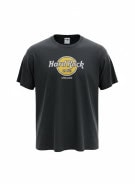 HARD ROCK CAFE GRAPHIC T SHIRT FADED BLACK MENS PRE OWNED XXL