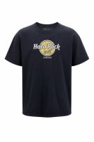 HARD ROCK CAFE GRAPHIC TEE BLACK MEN PRE OWNED 2XL