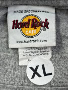 HARD ROCK CAFE GRAPHIC TEE CLASSIC GREY UNISEX PRE OWNED XL