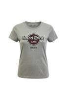HARD ROCK CAFE GRAPHIC TEE MELANGE GREY WOMEN PRE OWNED S