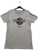 HARD ROCK CAFE GRAPHIC TEE MELANGE GREY WOMEN PRE OWNED S