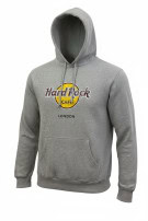 HARD ROCK CAFE HOODIE GRAPHIC ΓΚΡΙ UNISEX PRE OWNED
