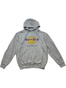 HARD ROCK CAFE HOODIE GRAPHIC GREY UNISEX PRE OWNED L