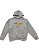 HARD ROCK CAFE HOODIE GRAPHIC GREY UNISEX PRE OWNED L