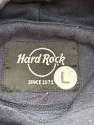 HARD ROCK CAFE HOODIE GRAPHIC NAVY UNISEX PRE OWNED L