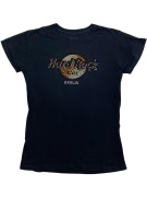 HARD ROCK CAFE T-SHIRT BERLIN STRASS LOGO ΜΑΥΡΟ ΓΥΝΑΙΚΕΙΟ MEDIUM