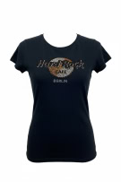 HARD ROCK CAFE T-SHIRT BERLIN STRASS LOGO ΜΑΥΡΟ ΓΥΝΑΙΚΕΙΟ MEDIUM