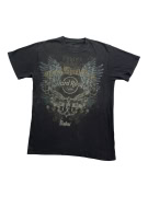 HARD ROCK CAFE T-SHIRT DUBAI WINGS GRAPHIC NERA DA UOMO M