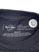 HARD ROCK CAFE T SHIRT GRAPHIC BLACK MENS PRE OWNED L