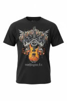 HARD ROCK CAFE T SHIRT GRAPHIC BLACK MENS PRE OWNED L