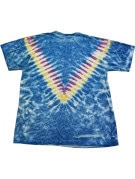 HARD ROCK CAFE GRAPHIC T SHIRT TIE DYE BLUE UNISEX PRE OWNED L