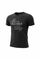 HARD ROCK CAFE T-SHIRT MANCHESTER VINYL LOGO ΜΑΥΡΟ ΑΝΔΡΙΚΟ M