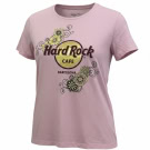 HARD ROCK CAFE T SHIRT MINIMAL ROSA UNISEX USATA L