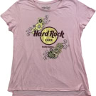 HARD ROCK CAFE T SHIRT MINIMAL ROSA UNISEX USATA L