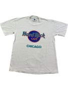 HARD ROCK CAFE T SHIRT VINTAGE GRAPHIC ΑΝΟΙΧΤΟ ΓΚΡΙ UNISEX PRE OWNED S