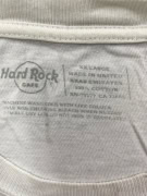 HARD ROCK CAFE T-SHIRT VINTAGE LOGO LISBONA BIANCO UOMO XXL