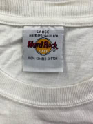 HARD ROCK CAFE T-SHIRT LOGO VINTAGE BARCELLONA BIANCA DA UOMO L