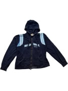 HARD ROCK CAFE ZIP HOODIE ATHLETIC NAVY DONNA PRE OWNED S