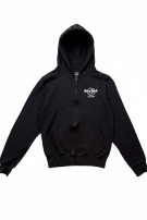 HARD ROCK CAFE ZIP HOODIE MINIMAL BLACK UNISEX PRE OWNED S