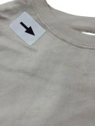 HARD ROCK CREWNECK MINIMAL CREAM UNISEX PRE OWNED L