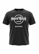 HARD ROCK T SHIRT GRAPHIC BLACK MENS PRE OWNED