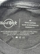 HARD ROCK T SHIRT GRAPHIC NERA UNISEX PRE OWNED M
