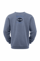 HARLEY DAVIDSON 90s FELPA CREWNECK VINTAGE WASHED BLUE UOMO PRE OWNED M