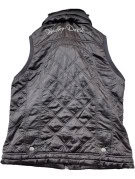 HARLEY DAVIDSON QUILTED VEST BIKER DARK BROWN WOMEN PRE OWNED M