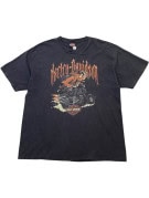 HARLEY DAVIDSON GRAPHIC TEE VINTAGE BLACK MENS PRE OWNED XL