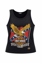 HARLEY DAVIDSON GRAPHIC TANK TOP VINTAGE BLACK WOMEN PRE OWNED M