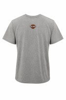 HARLEY DAVIDSON GRAPHIC TEE GREY MEN PRE OWNED XL