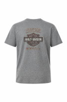 HARLEY DAVIDSON GRAPHIC TEE MELANGE GREY MEN PRE OWNED M
