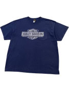 HARLEY DAVIDSON GRAPHIC TEE NAVY MENS PRE OWNED XL